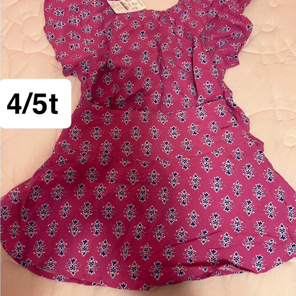 J. Crew Pink and Blue Kids Floral Set